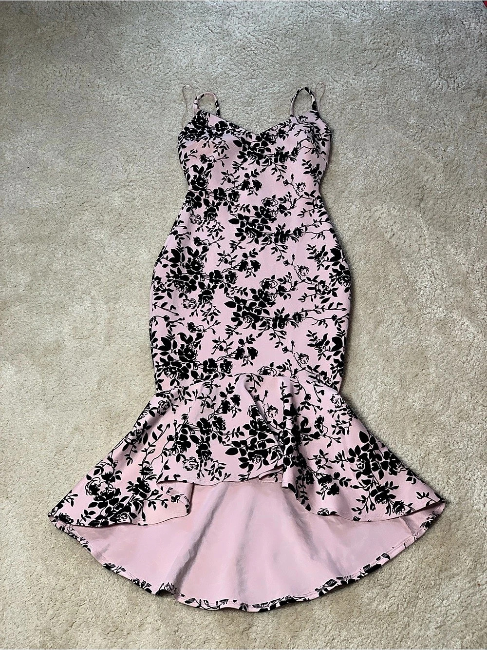 Windsor Floral Mermaid Maxi Dress Pink Size 5 Like New